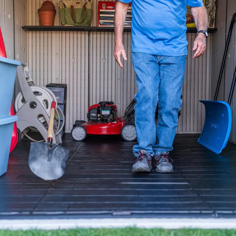 8 Ft. W X 12.5 Ft. D Resin Storage Shed with Double Doors (100 Sq. Ft.)