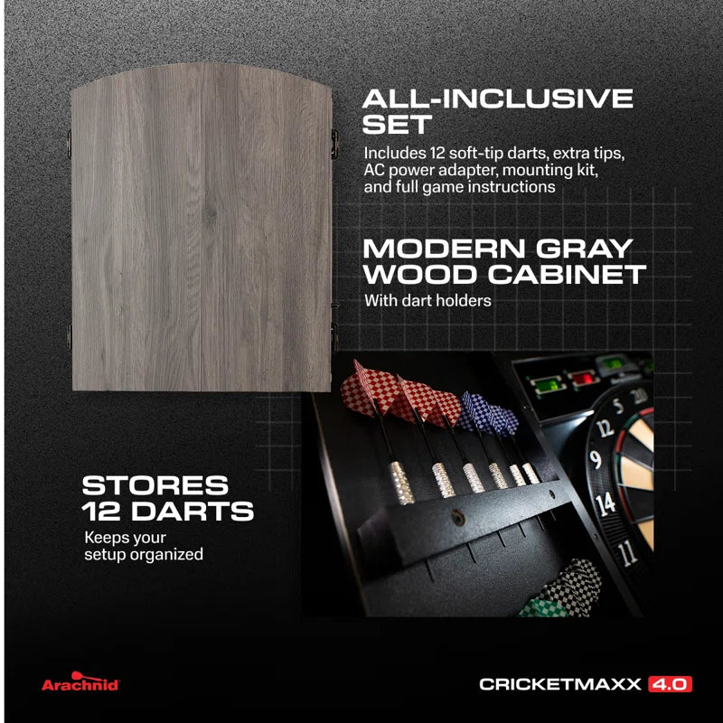 Cricket Maxx 4.0 Electronic Dartboard Set