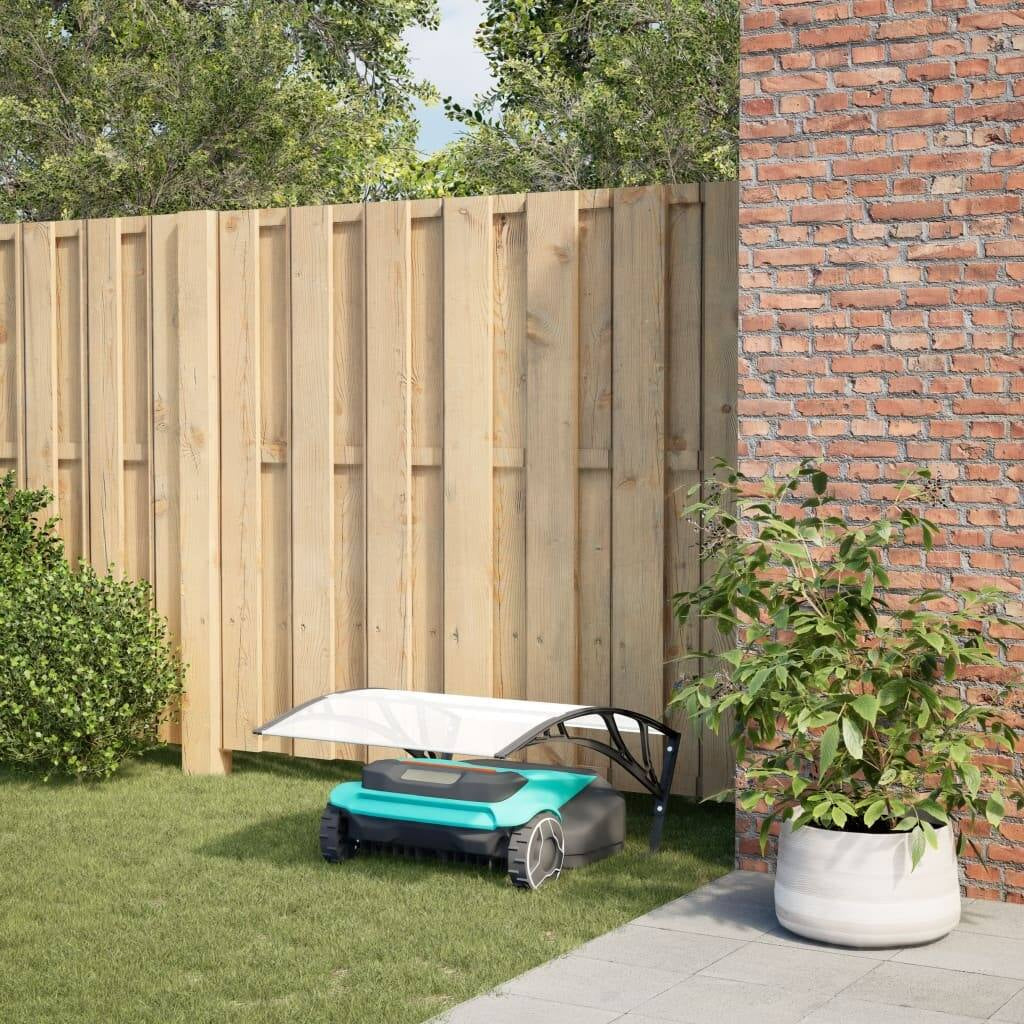 Robot Mower Garage Black Polycarbonate Small Durable - 39.8 X 31.5 X 18.1 In