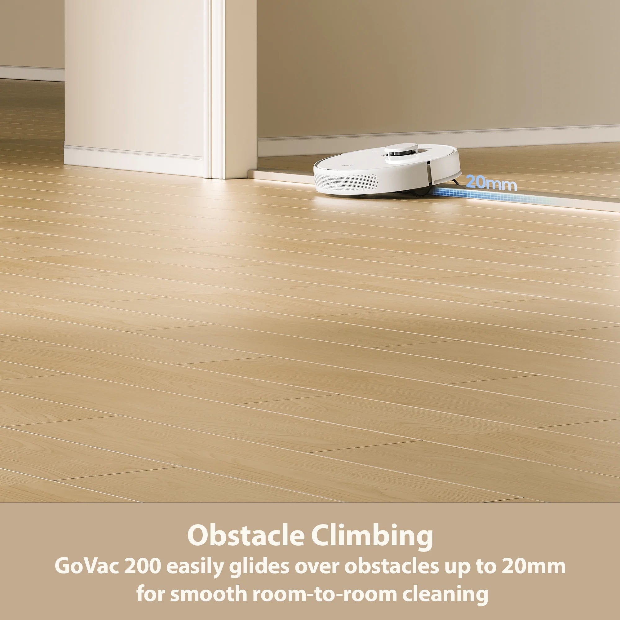 Govac 200 Robot Vacuum and Mop with 13000Pa Suction, Auto-Empty, 300 Min Runtime