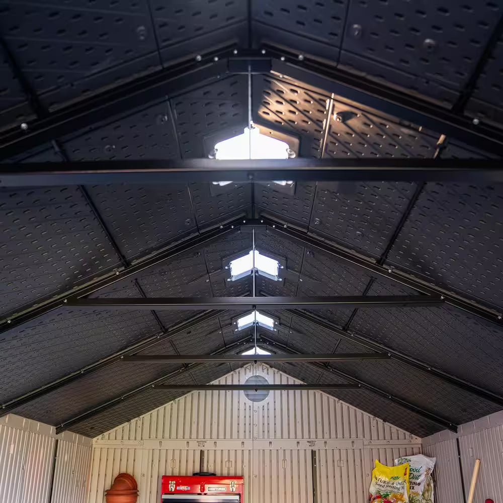 8 Ft. W X 12.5 Ft. D Resin Storage Shed with Double Doors (100 Sq. Ft.)