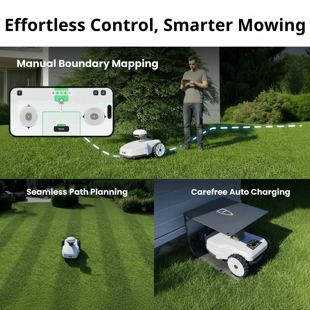 FJD FR4000 Smart Wireless Robotic Lawn Mower for Family