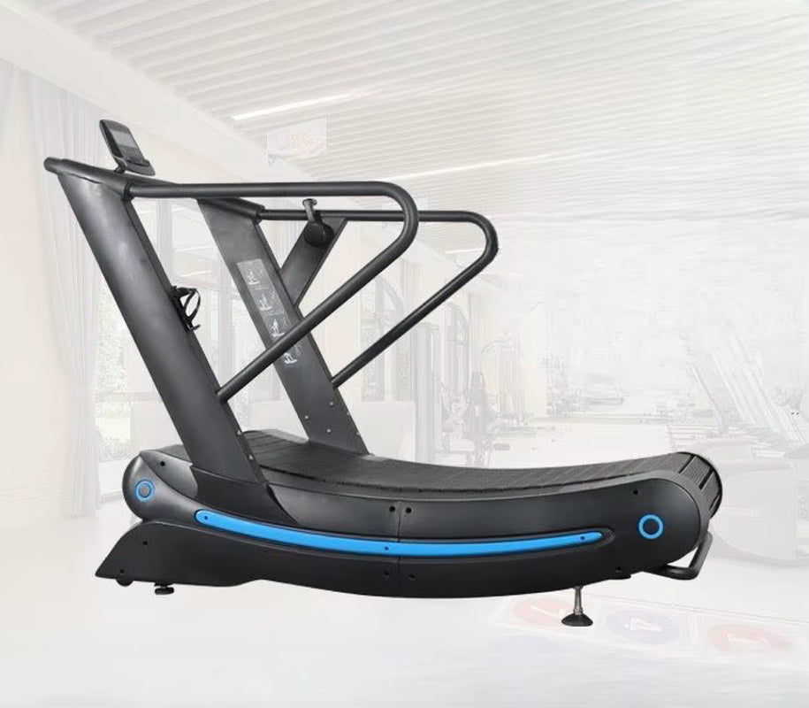 Fitness Gym Equipment Unpowered Air Runner Curved Treadmill Machine Unplugged Manual Treadmill for Compact Gym Setup