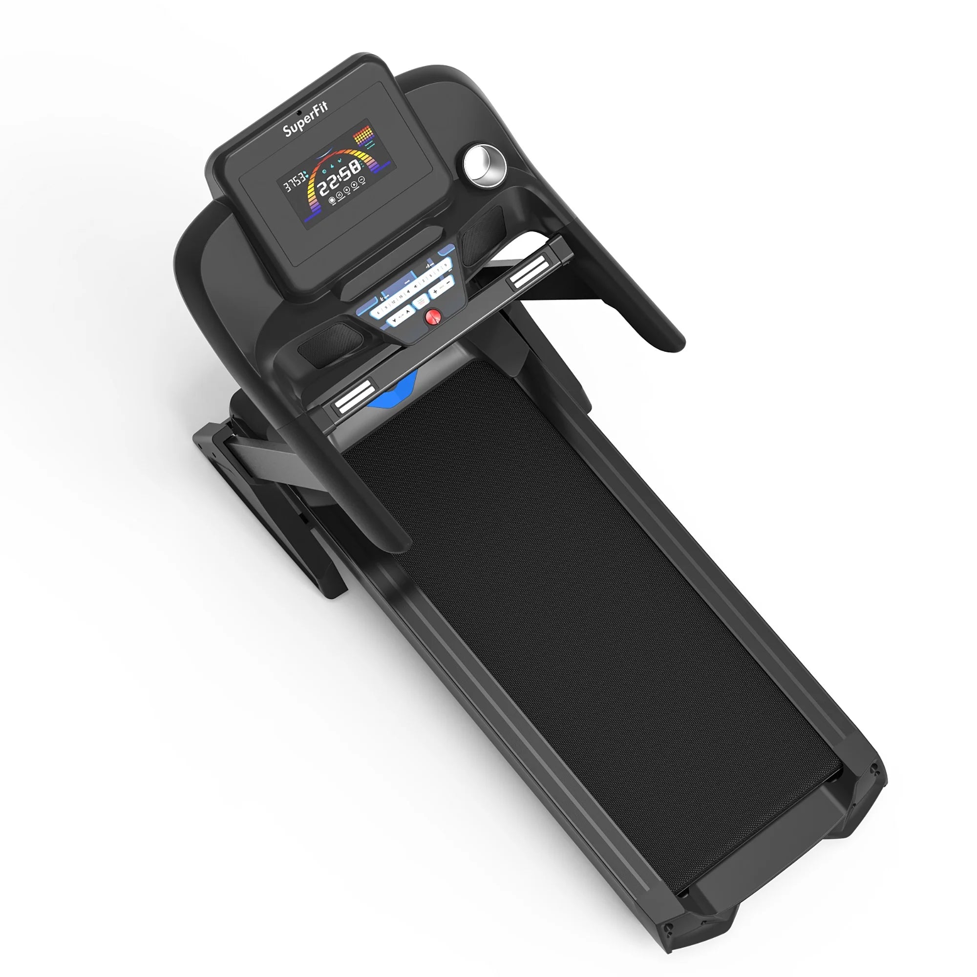 Superfit 4.75HP Electric Folding Treadmill W/APP Auto Incline Preset Programs Speakers