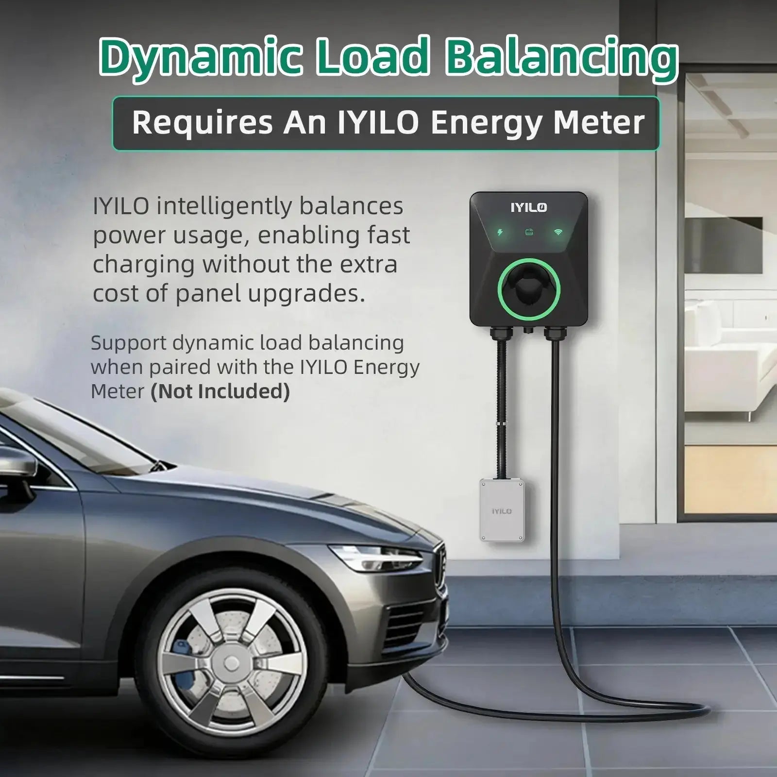 IYILO 48A Hardwired Level 2 EV Charger – Smart Fast Charging with Load Balancing & RFID Access