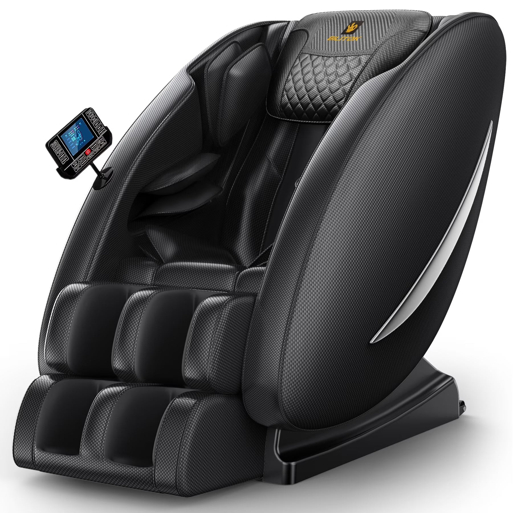 Massage Chair Recliner with Heating, Bluetooth and Full Body Massage, Black