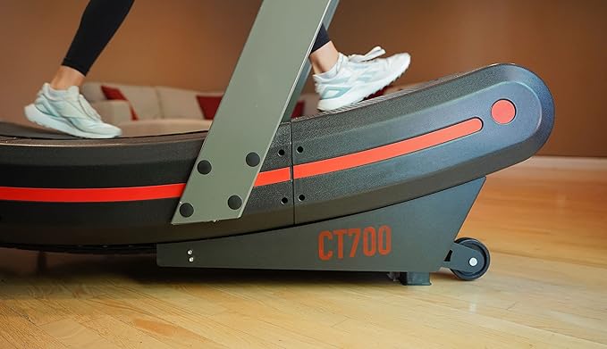 CT700 SB Fitness Curved Treadmill with 8 Resistance Levels – Self-Powered Air Runner for HIIT & Athletic Training