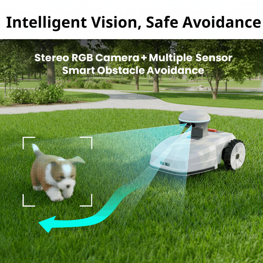 FJD FR4000 Smart Wireless Robotic Lawn Mower for Family