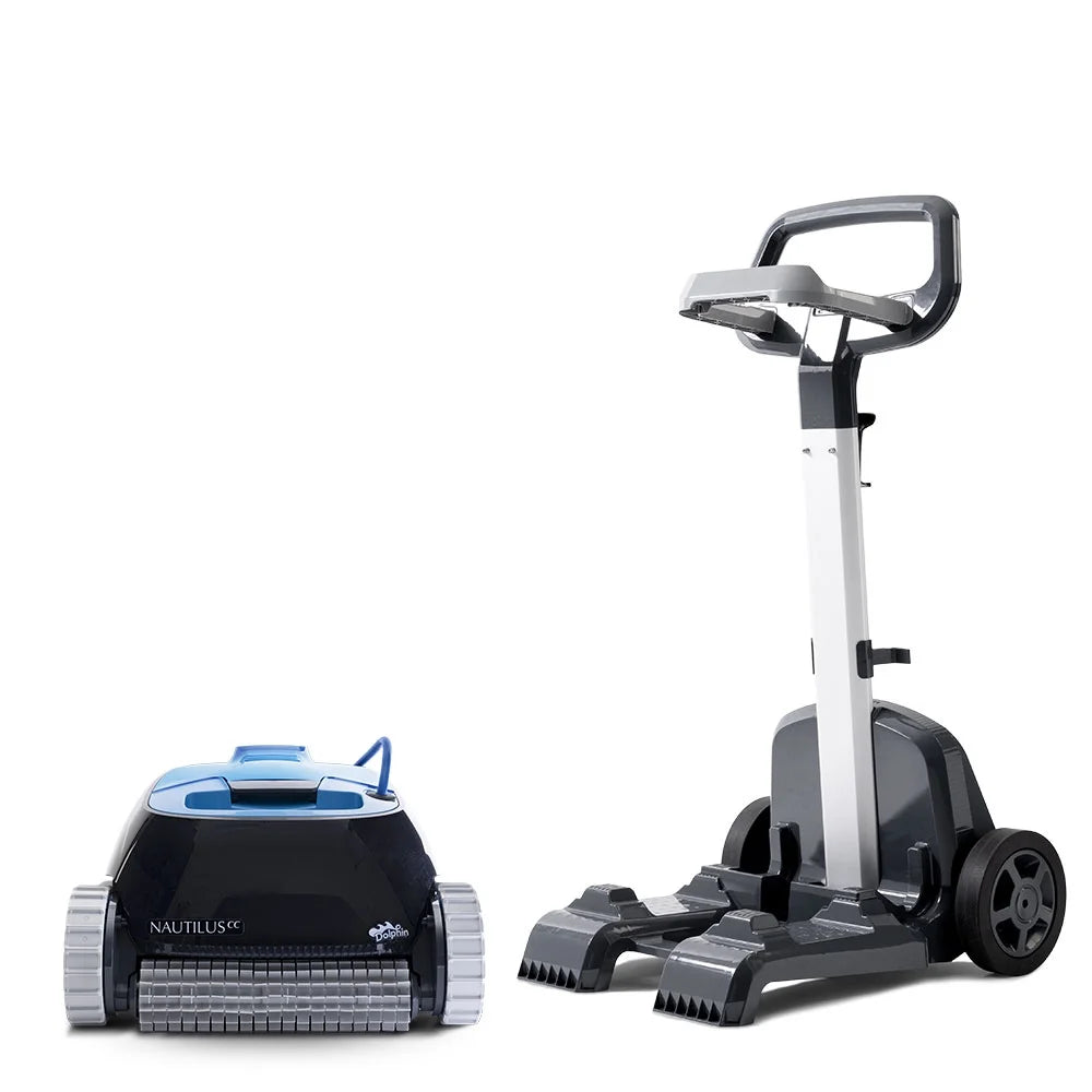 Nautilus CC Robotic Pool Vacuum Cleaner with Universal Caddy — Easy to Transport and Store Your  — Ideal for Above/In-Ground Pools up to 33 FT in Length