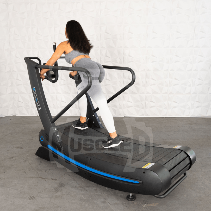 Muscle D Fitness PowerCurve Treadmill – Self-Powered Curved Treadmill with Adjustable Resistance