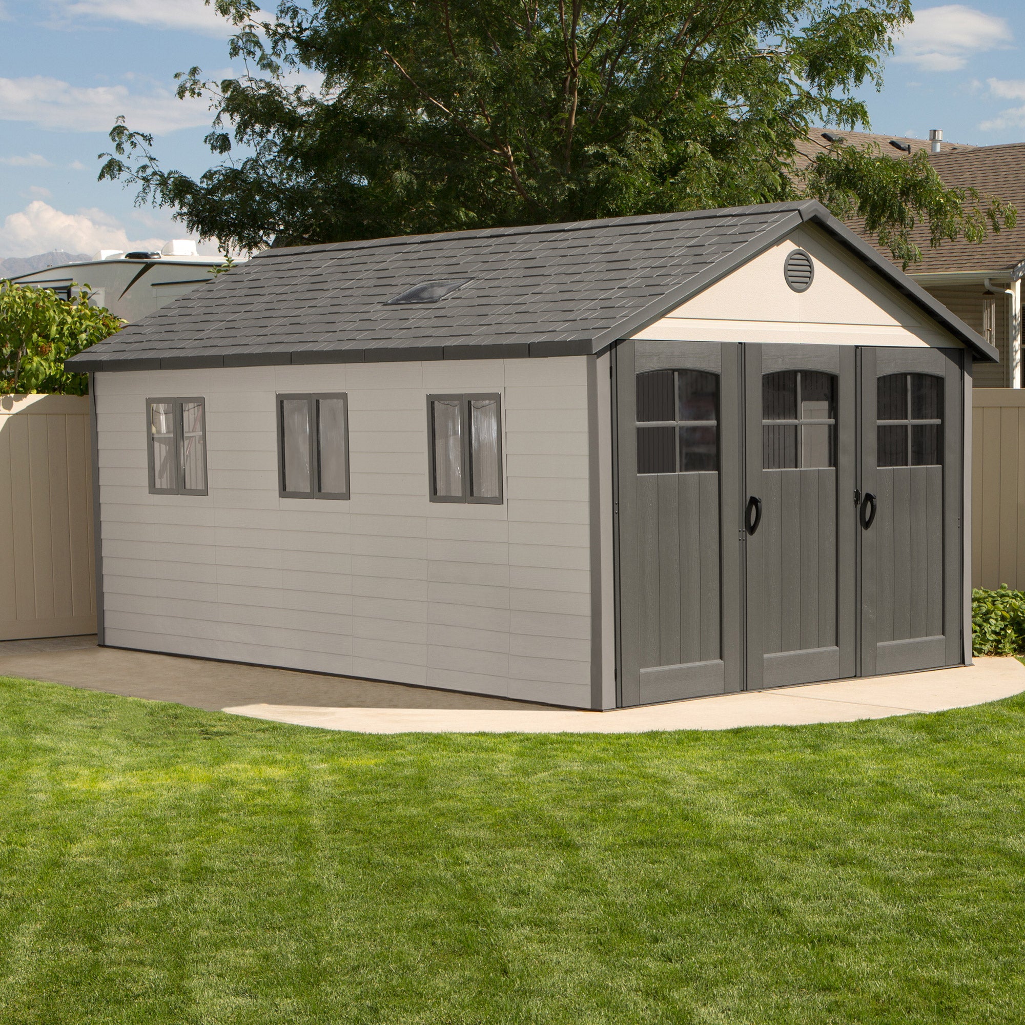 Resin Trifold Outdoor Storage Shed
