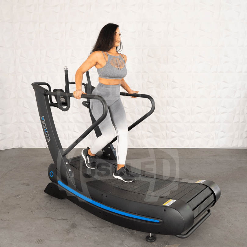 Muscle D Fitness PowerCurve Treadmill – Self-Powered Curved Treadmill with Adjustable Resistance