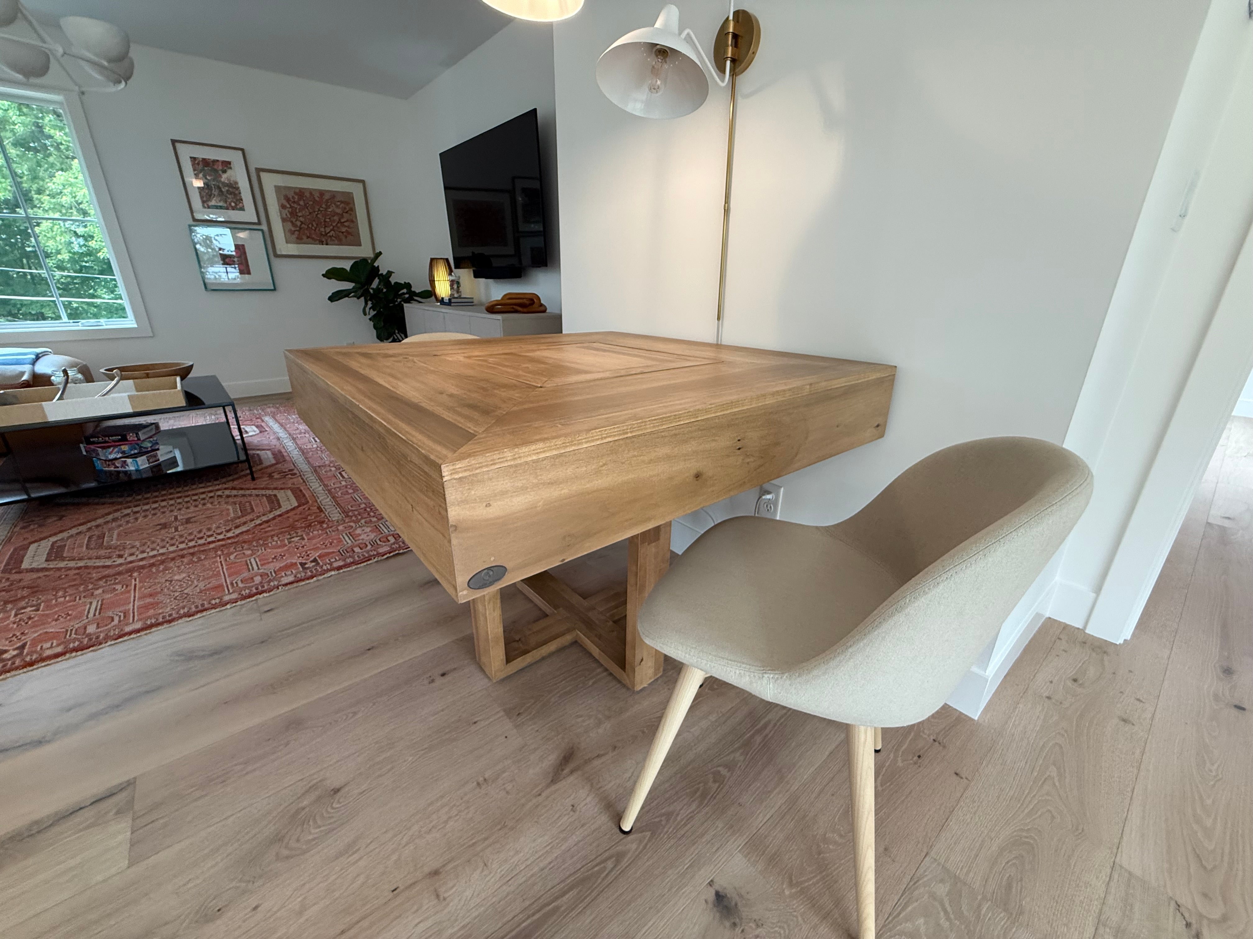 Minnetonka Reversible Chess & Game Table – Solid Hardwood Maple & Poplar