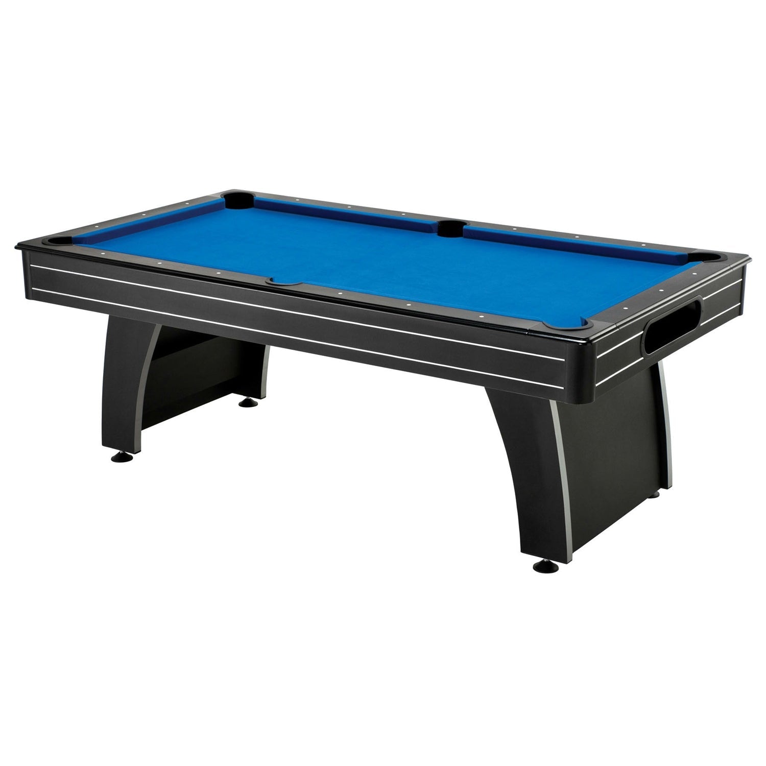7 Ft Blue Top Pool Table – Arcade Style Billiard Table with Ball Return & Accessories