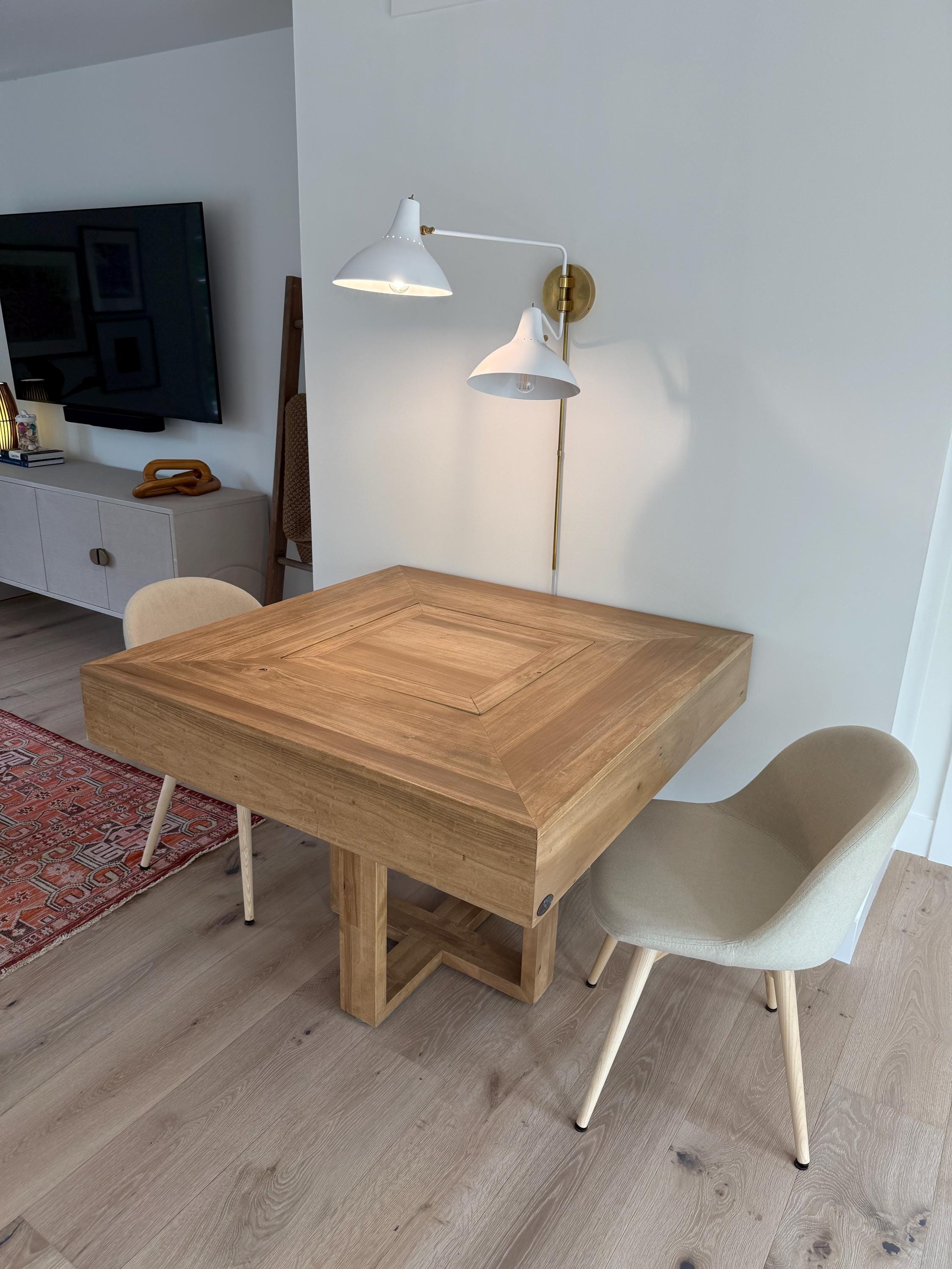 Minnetonka Reversible Chess & Game Table – Solid Hardwood Maple & Poplar