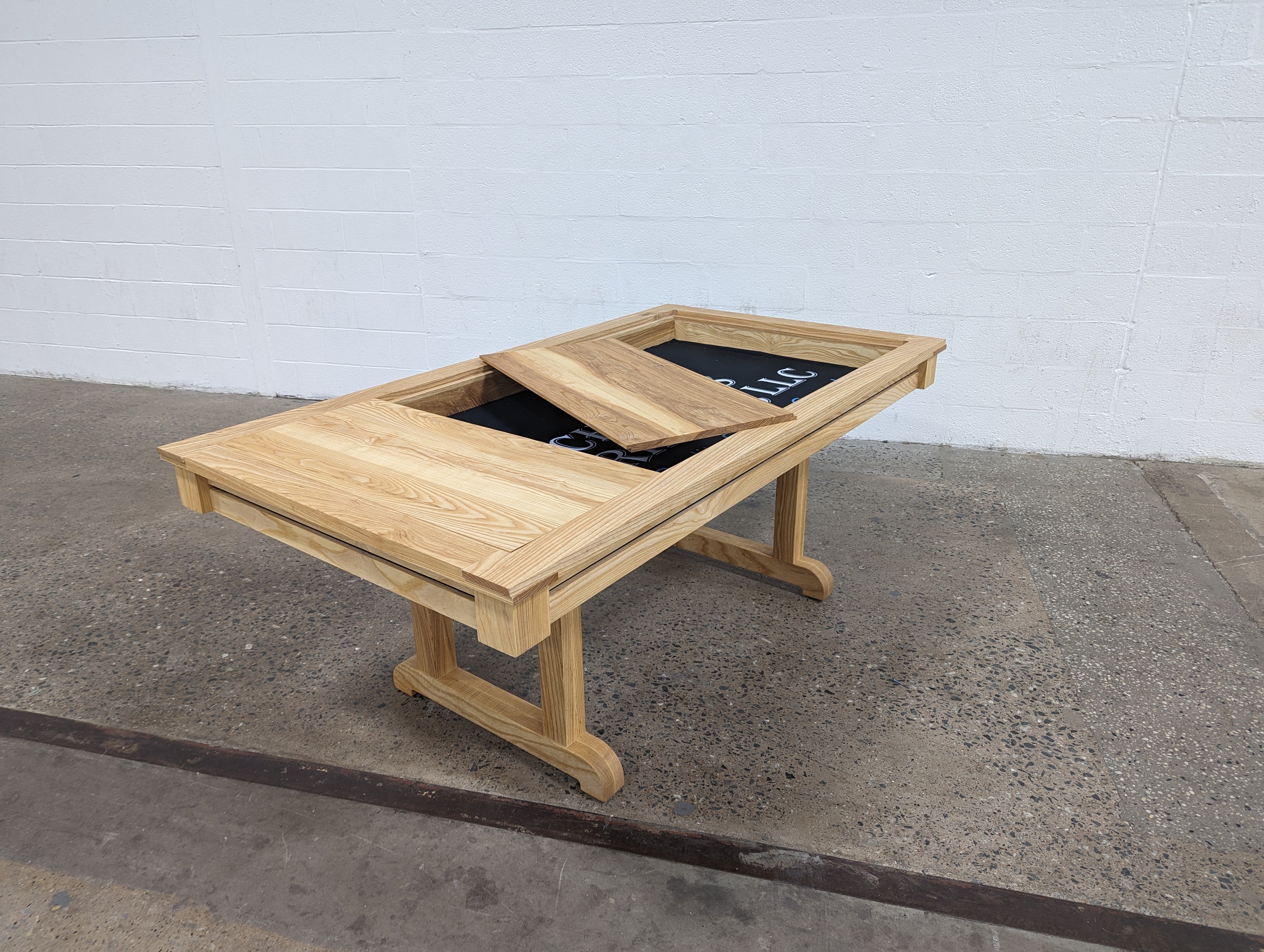 Premium Custom Gaming Table – Solid Hardwood 72" x 36" Play Area with Removable Leaves