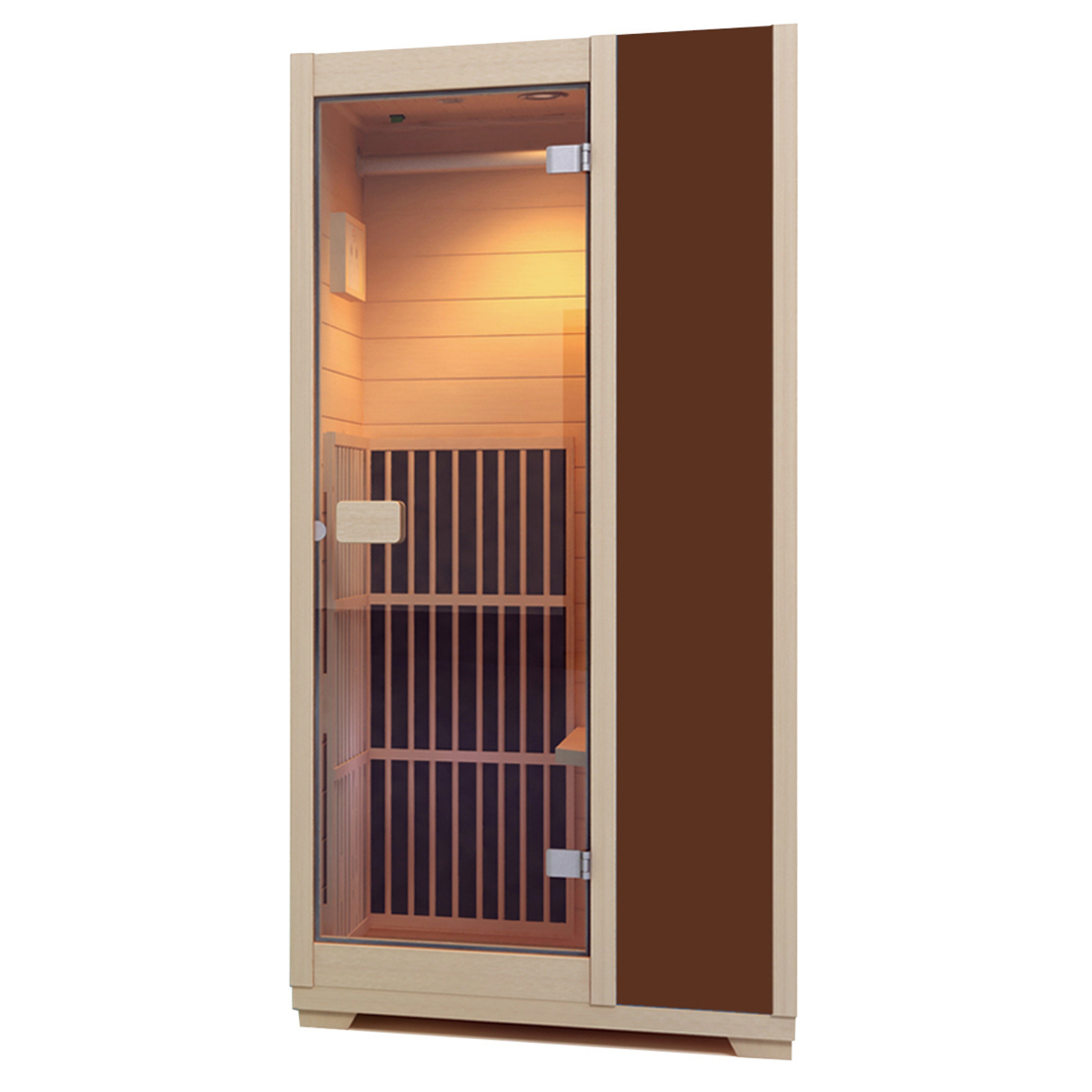 Blisspod Vienna Series 1-Person Far Infrared Sauna | Compact Canadian Hemlock Indoor Sauna