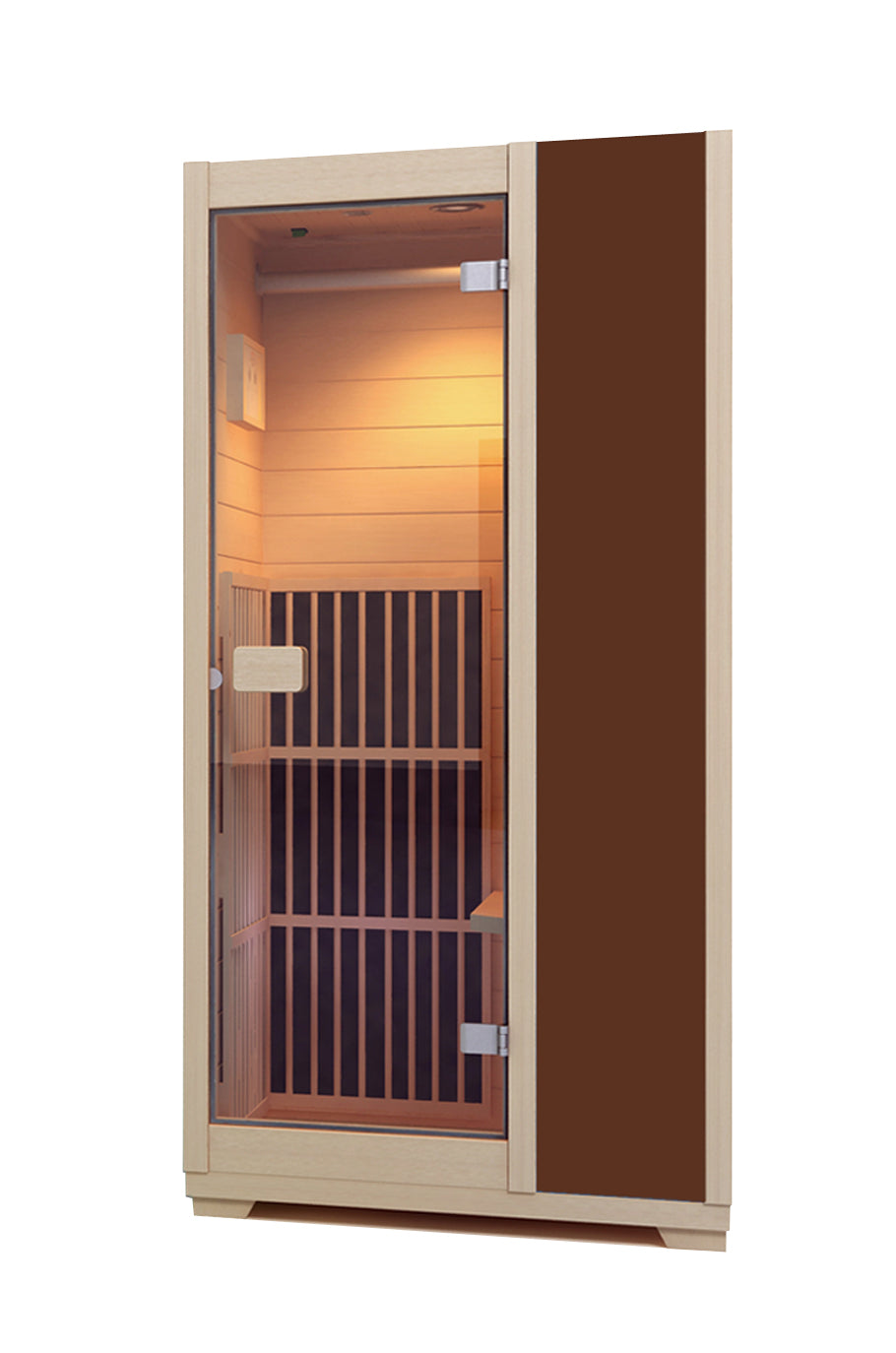 Blisspod Vienna Series 1-Person Far Infrared Sauna | Compact Canadian Hemlock Indoor Sauna
