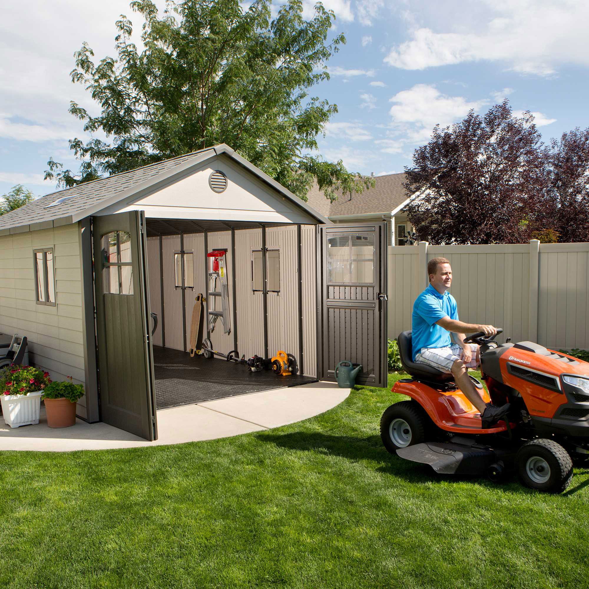 Resin Trifold Outdoor Storage Shed