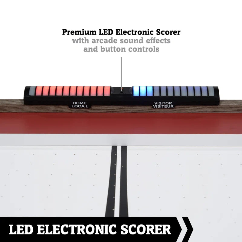 66" Air Hockey with Table Tennis Top and LED Scorer