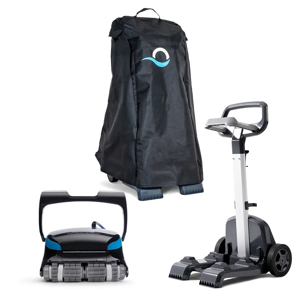 Nautilus CC Supreme Robotic Pool Vacuum Cleaner Caddy and Caddy Cover