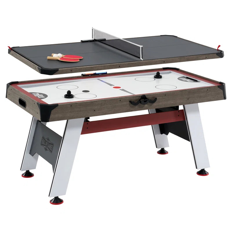 66" Air Hockey with Table Tennis Top and LED Scorer