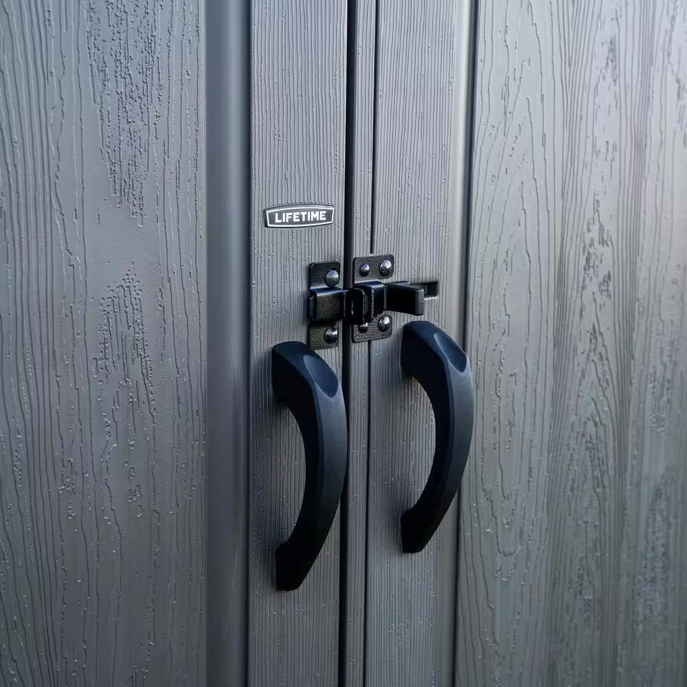 8 Ft. W X 12.5 Ft. D Resin Storage Shed with Double Doors (100 Sq. Ft.)