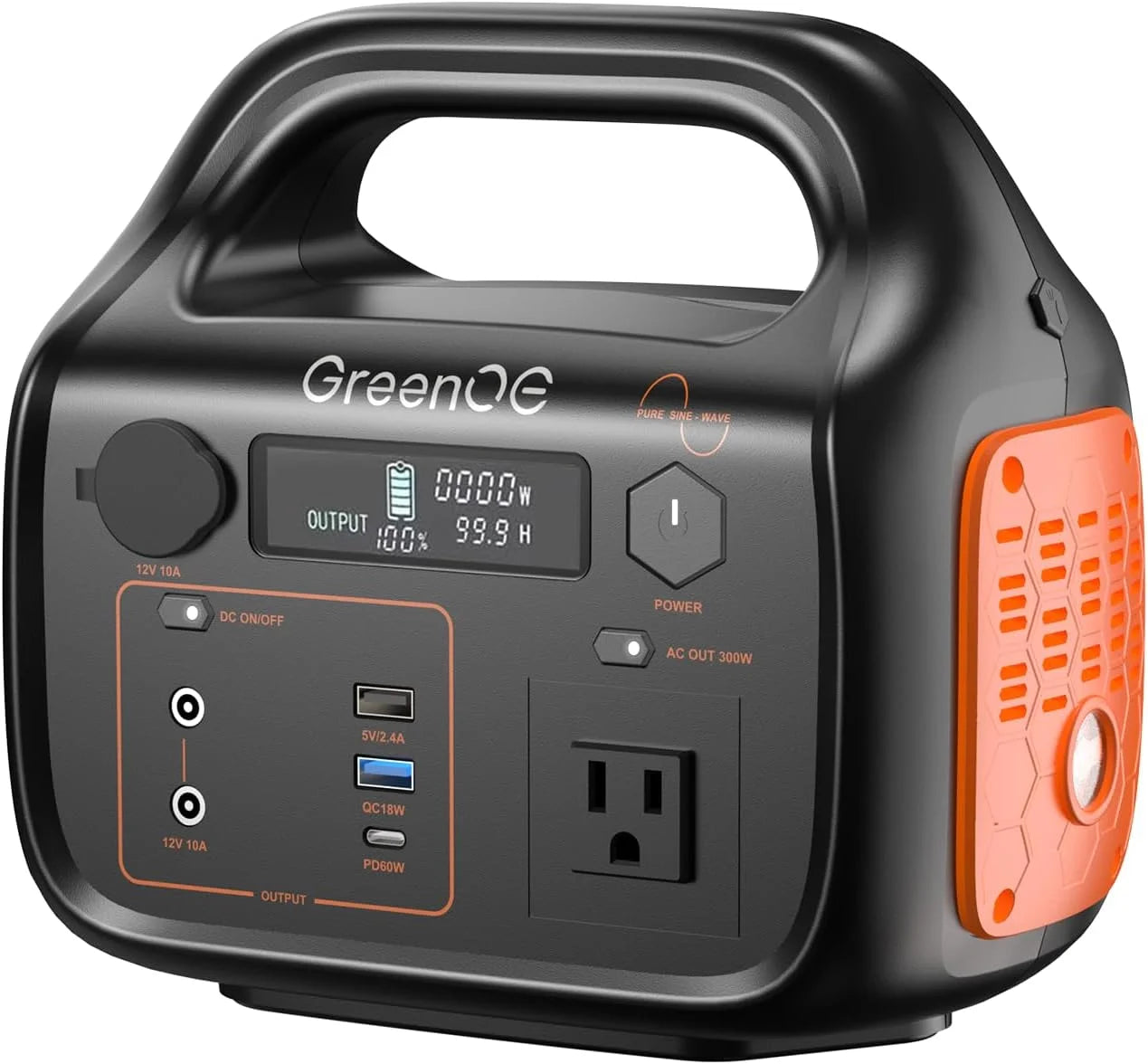 Portable Power Station 1000W 1024Wh Solar Powered Generator with 40W Solar Panel, Camping Power Bank for Outdoors Travel Hunting Home Lithium Battery Backup