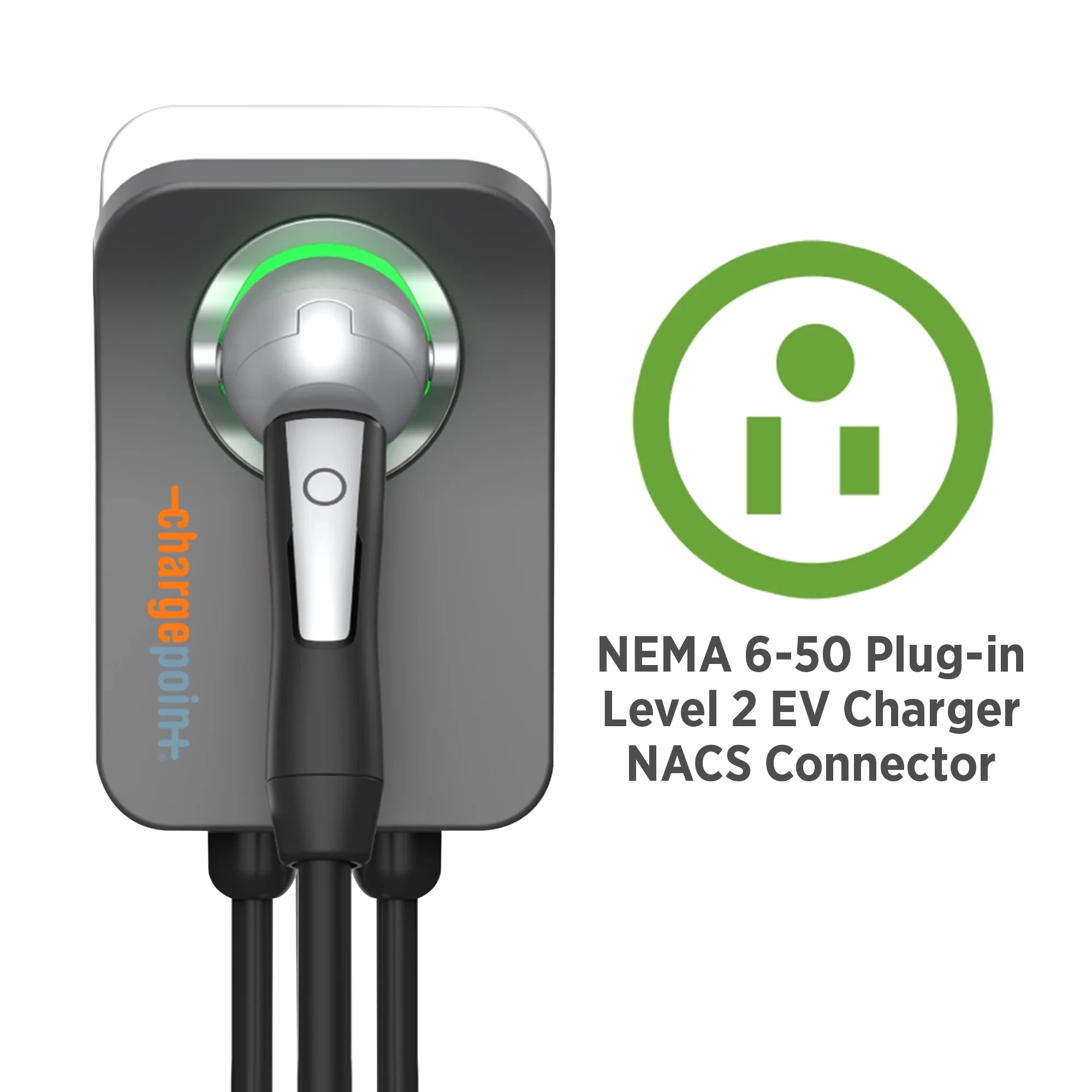 Home Flex Level 2 EV Charging Station NACS, NEMA 6-50 Outlet