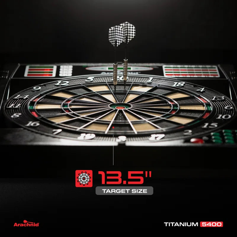 Titanium 5400 Electronic Dartboard and Cabinet