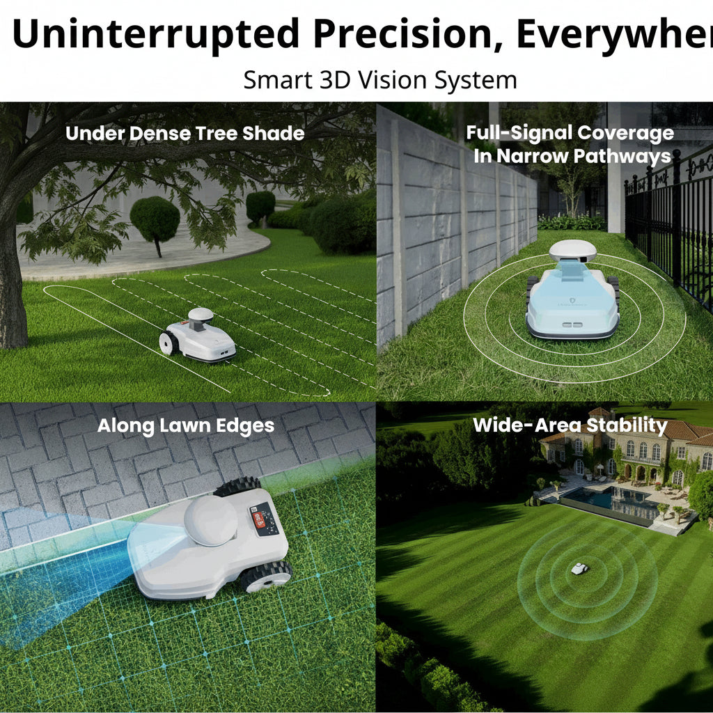 FJD FR4000 Smart Wireless Robotic Lawn Mower for Family