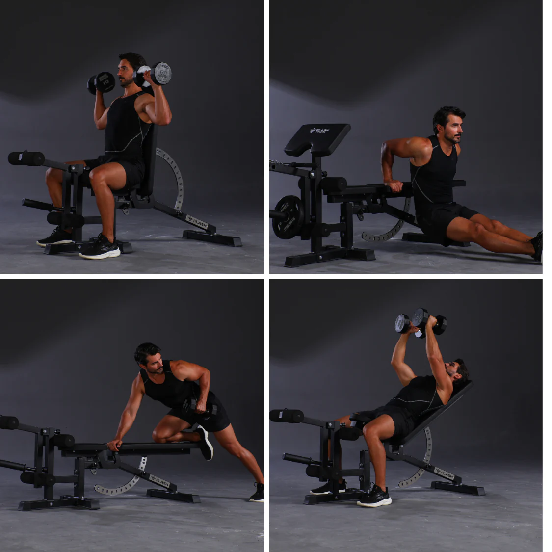 Flash F30 All-In-One Trainer Smith Machine Combo Package – Complete Home Gym with Bench & Dual Weight Stacks