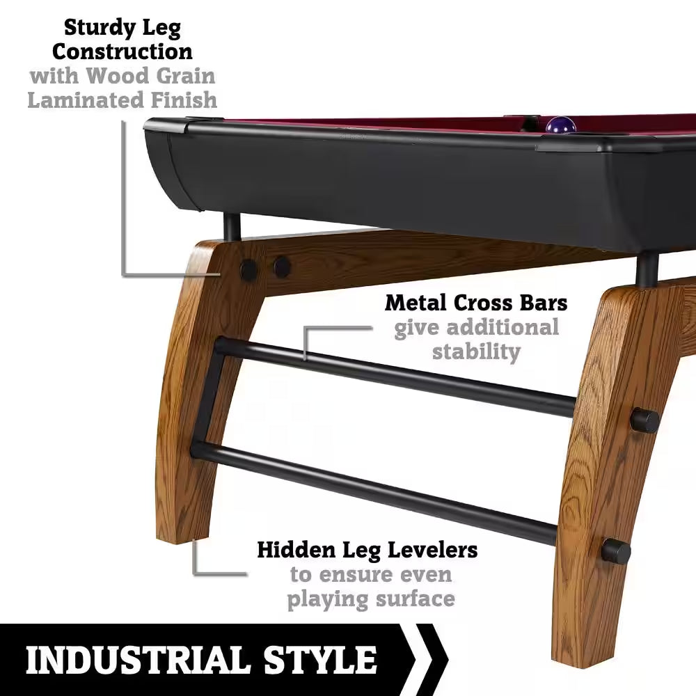 Edgewood 84 In. Pool Table with Accessories